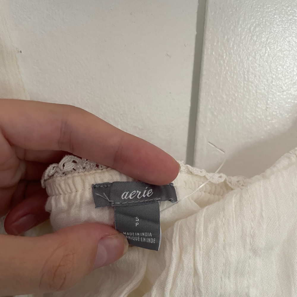 Aerie White Boho Prairie Dress Size Large